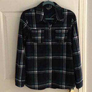 Eddie Bauer Fleece Button Down Shirt